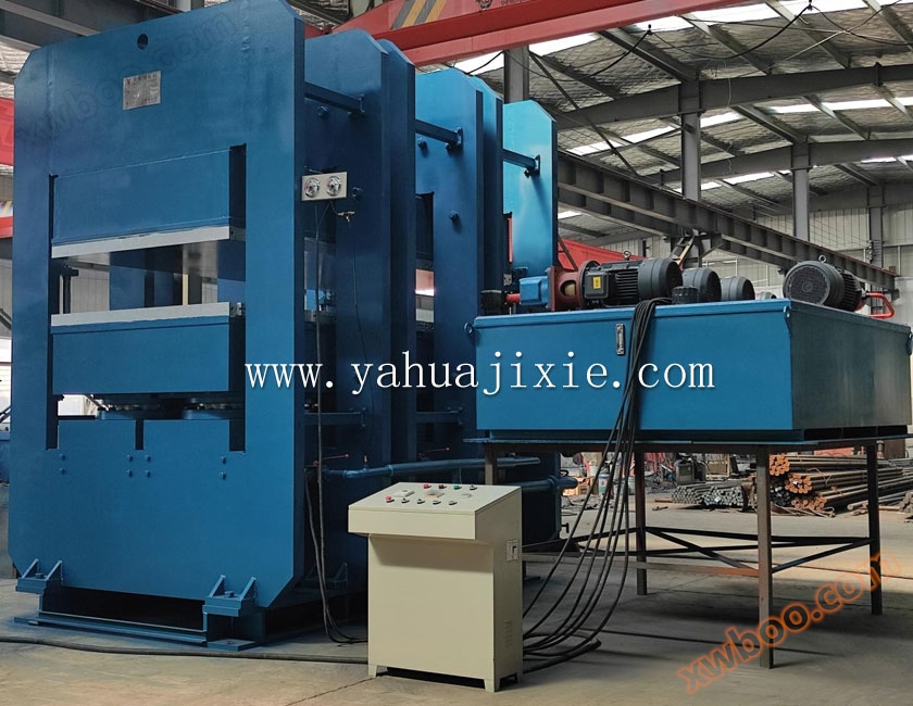 3000T vulcanizing machine for producing large rubber sheets, cowshed mats, and pigsty mats